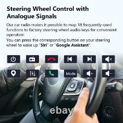 CAM+DVR+DAB+Android 10 8Core 2DIN 10.1 GPS Sat Nav Car Stereo DSP Apple CarPlay