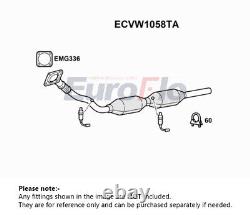 Catalytic Converter Type Approved ECVW1058TA EuroFlo Genuine Quality Guaranteed
