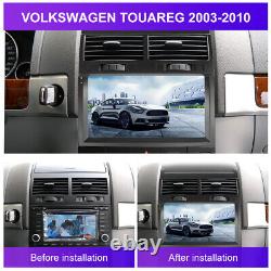 DAB+ 4G+64GB Android 13 Apple Carplay Car Radio BT Navi For VW Touareg 2002-2010