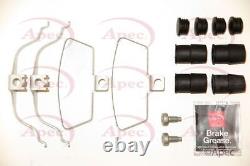 Front Brake Pad Set & Fitting Kit for Audi A8 CEUA 4.0 Mar 2012 to Mar 2014 APEC