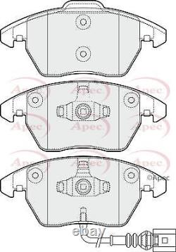 Front Brake Pad Set & Fitting Kit for Audi TT CESA 2.0 May 2010 to May 2014 APEC