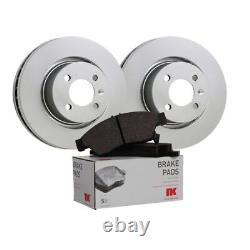 NK Front Brake Discs and Pad Set for Audi A3 CUNA/DGCA 2.0 May 2014 to May 2018