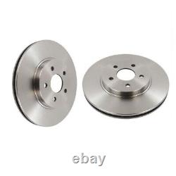 Pair of Front Brake Discs for Audi A4 CNHA 2.0 (04/2015-08/2016) Genuine NAP