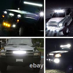 Tri-Row Led Light Bar Offroad 22/32/42/52 Combo Beam For 4x4Truck Driving Boat